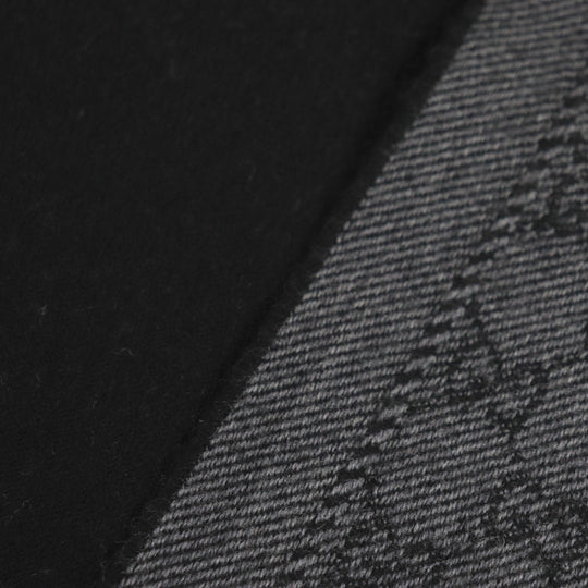 GUCCI Scarf 402093 Main: 100% wool Gray black mens Used Authentic