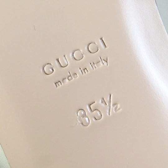 GUCCI pumps 621161 Main: Leather Ivory Women 35 1/2 Used Authentic