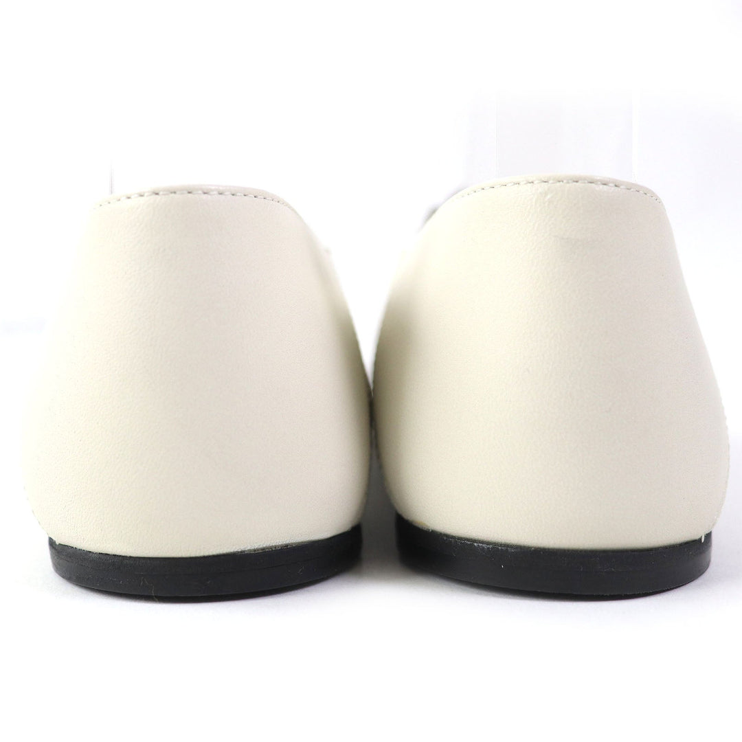 GUCCI pumps 621161 Main: Leather Ivory Women 35 1/2 Used Authentic