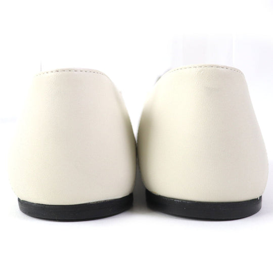 GUCCI pumps 621161 Main: Leather Ivory Women 35 1/2 Used Authentic