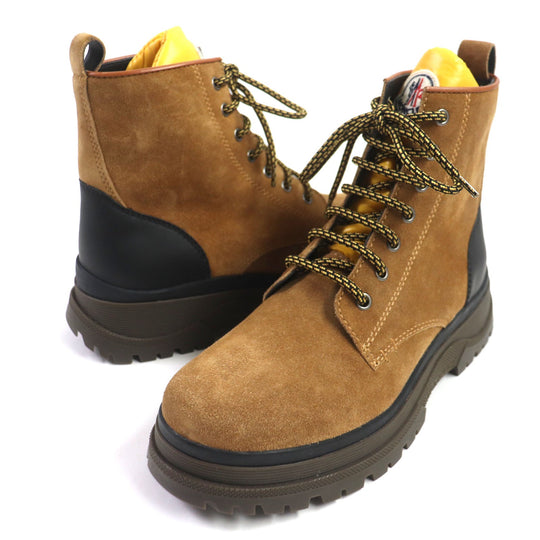 MONCLER boots Main: Suede Brown yellow ULYSSE SCARPA mens 39 Used Authentic