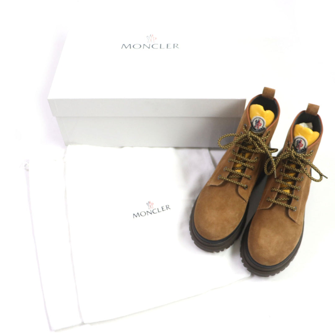 MONCLER boots Main: Suede Brown yellow ULYSSE SCARPA mens 39 Used Authentic