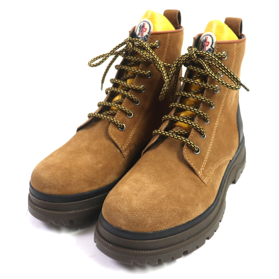 MONCLER boots Main: Suede Brown yellow ULYSSE SCARPA mens 39 Used Authentic