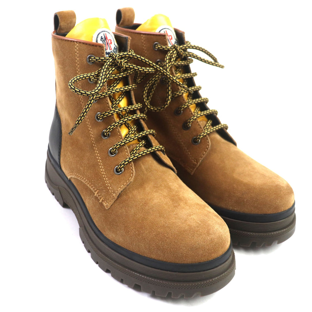 MONCLER boots Main: Suede Brown yellow ULYSSE SCARPA mens 39 Used Authentic