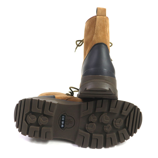 MONCLER boots Main: Suede Brown yellow ULYSSE SCARPA mens 39 Used Authentic