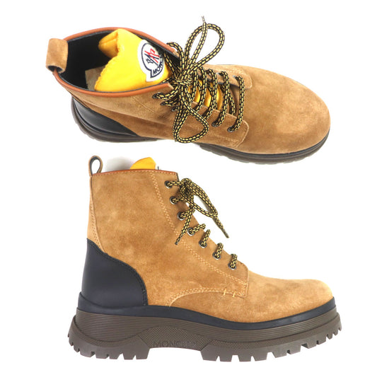 MONCLER boots Main: Suede Brown yellow ULYSSE SCARPA mens 39 Used Authentic