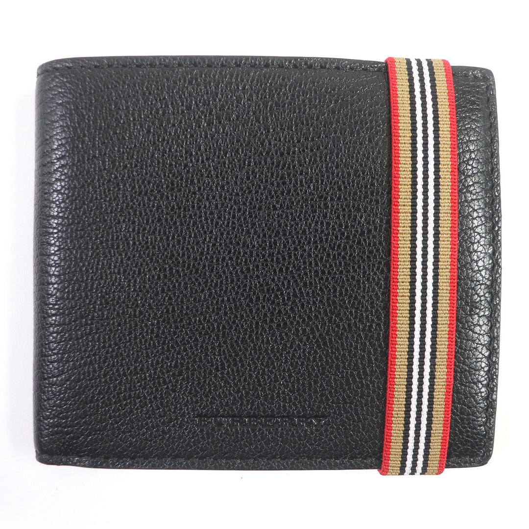 BURBERRY Bill Compartment 4074905 Main: Goatskin black mens Used Authentic