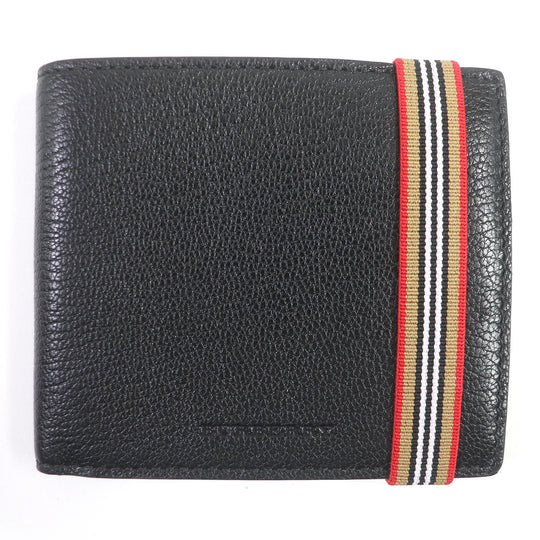 BURBERRY Bill Compartment 4074905 Main: Goatskin black mens Used Authentic