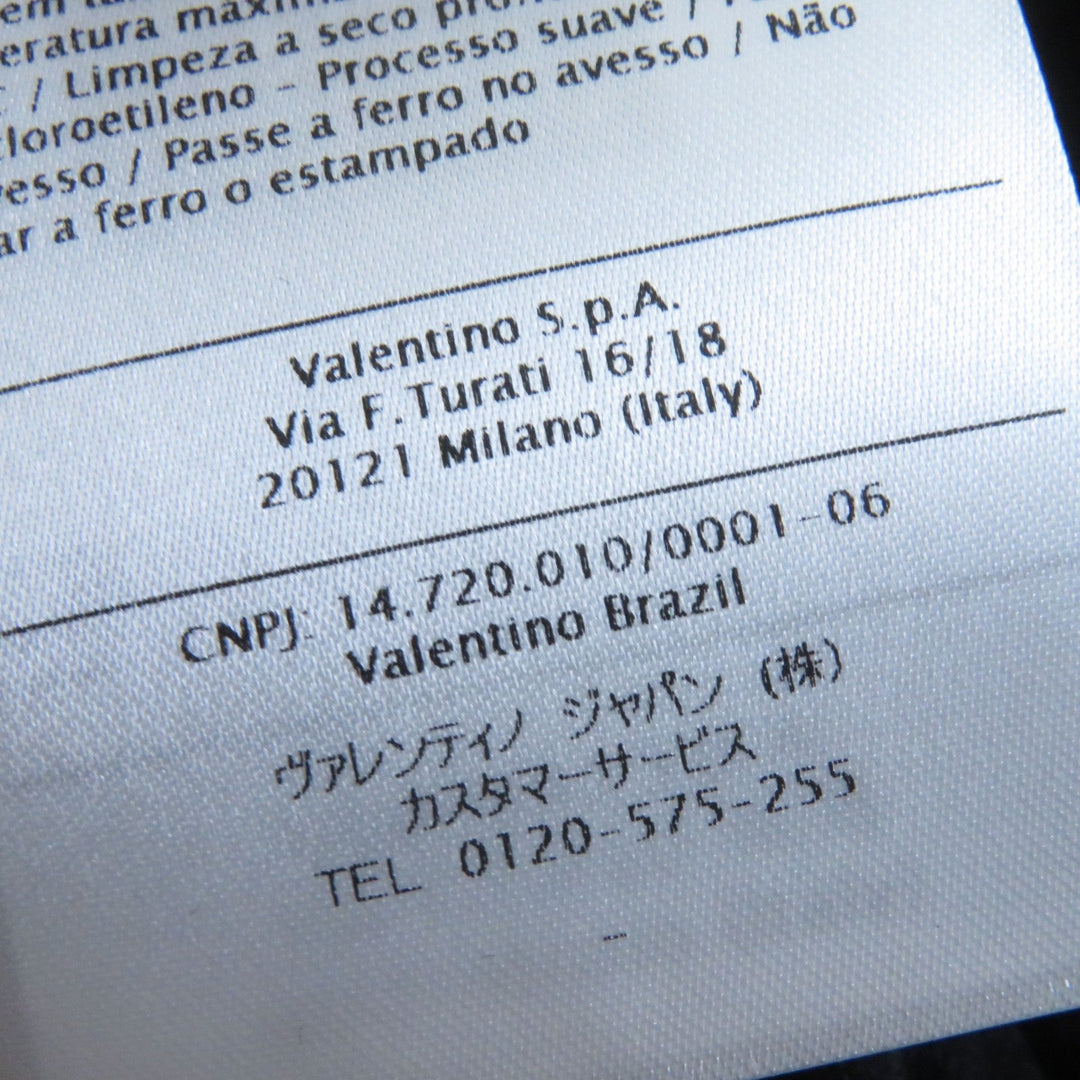 VALENTINO Pleated skirt RB0MD00P4M4 Main: 100% polyester black Women XS Used Authentic