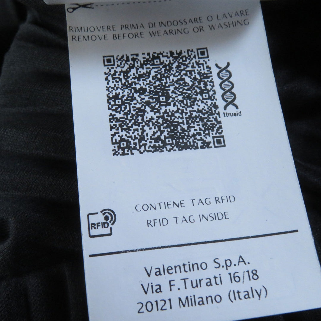 VALENTINO Pleated skirt RB0MD00P4M4 Main: 100% polyester black Women XS Used Authentic