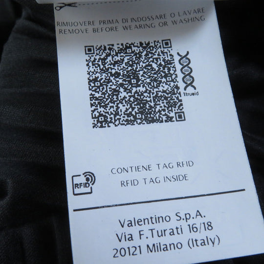 VALENTINO Pleated skirt RB0MD00P4M4 Main: 100% polyester black Women XS Used Authentic