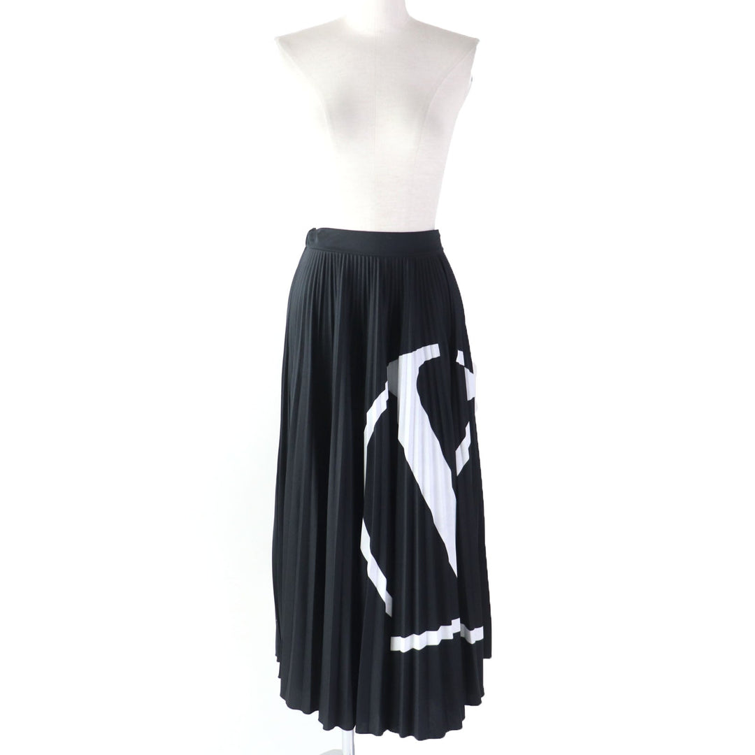 VALENTINO Pleated skirt RB0MD00P4M4 Main: 100% polyester black Women XS Used Authentic