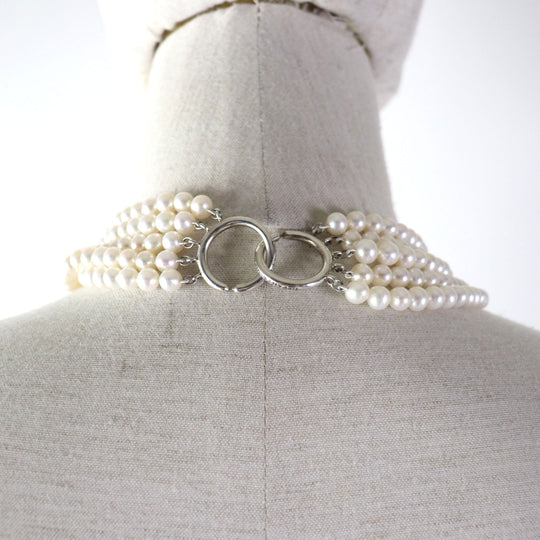 TIFFANY&Co. Necklace Main: Pearl, Part: SV925 White Silver Women Used Authentic