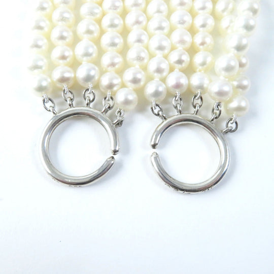TIFFANY&Co. Necklace Main: Pearl, Part: SV925 White Silver Women Used Authentic