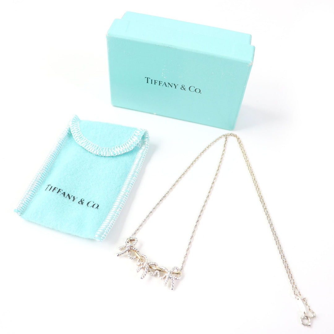 TIFFANY&Co. Necklace Main: SV925, Part: 750 Silver gold Women Used Authentic