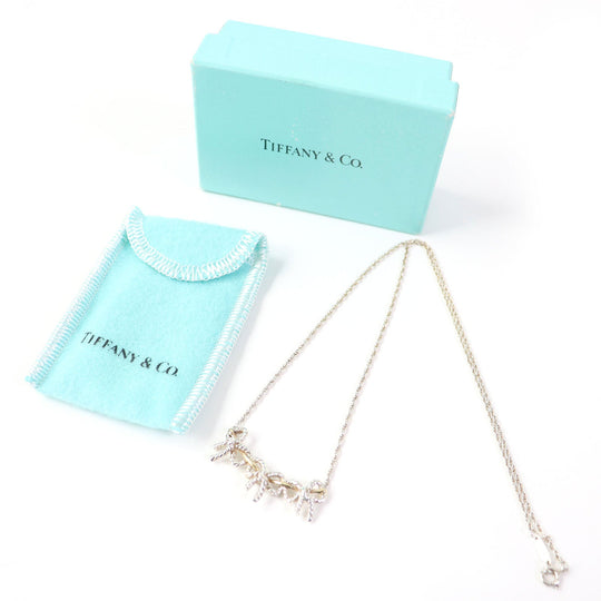 TIFFANY&Co. Necklace Main: SV925, Part: 750 Silver gold Women Used Authentic