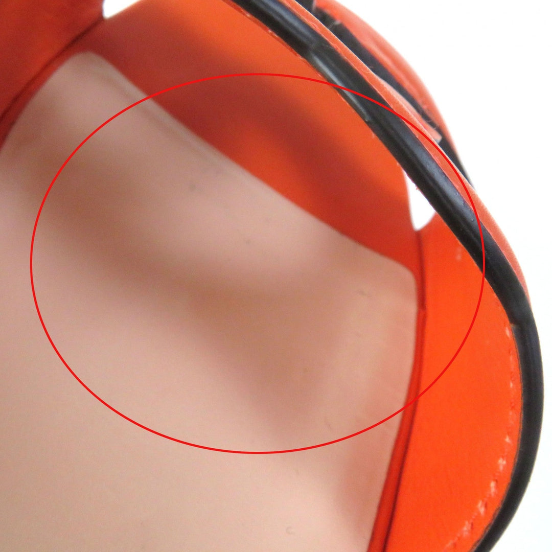 GUCCI Sandals 694451 Main: Leather Orange Women 36 Used Authentic