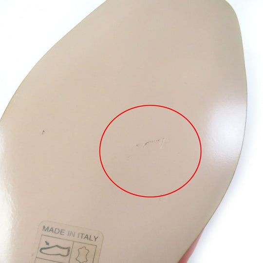 GUCCI Sandals 694451 Main: Leather Orange Women 36 Used Authentic