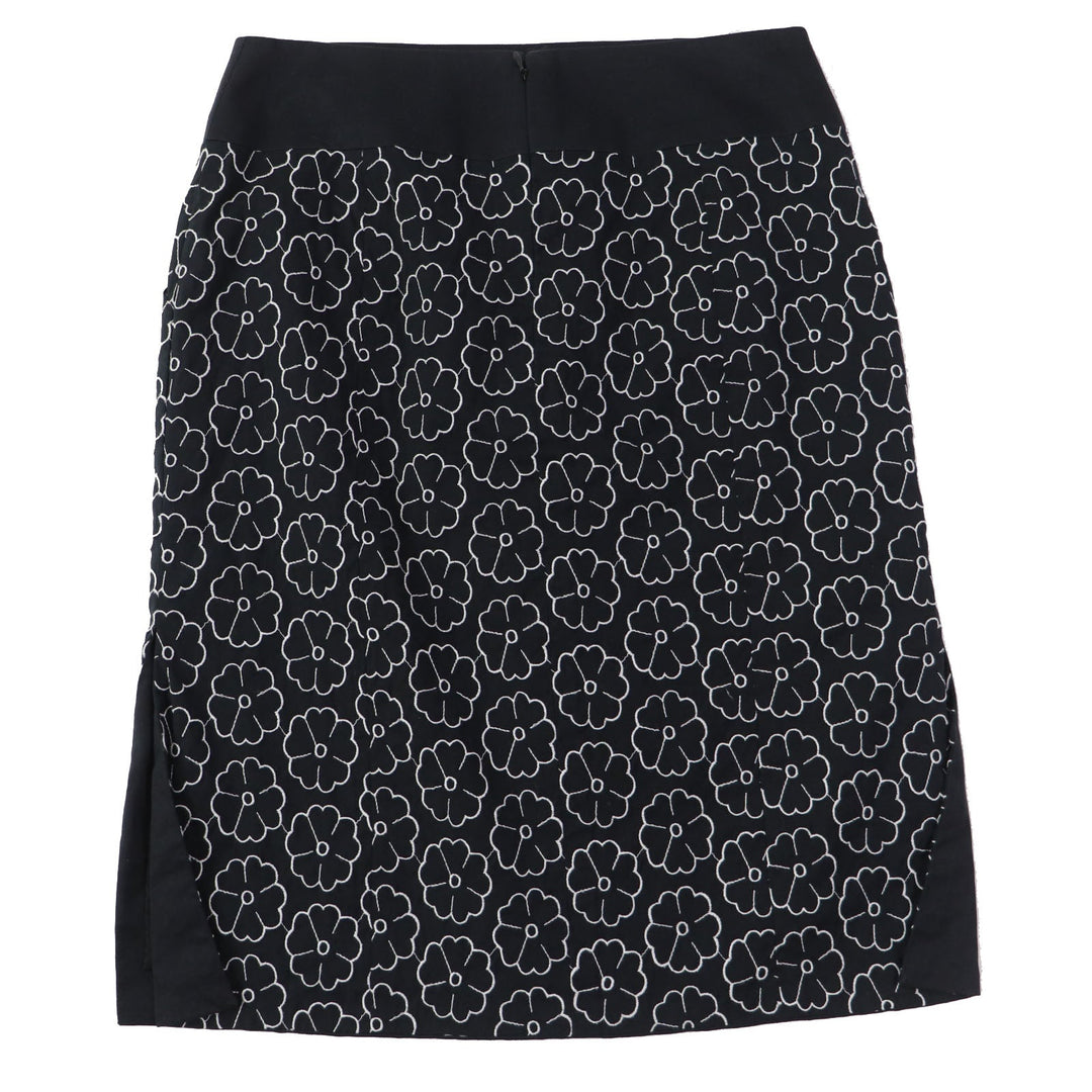 CHANEL skirt 04P P22950 Outer material: 78% cotton, Outer material: 17% nylon, Outer material: 5% elastane (polyurethane), Part: 100% cotton Black White Women 36 Used Authentic