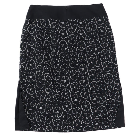 CHANEL skirt 04P P22950 Outer material: 78% cotton, Outer material: 17% nylon, Outer material: 5% elastane (polyurethane), Part: 100% cotton Black White Women 36 Used Authentic