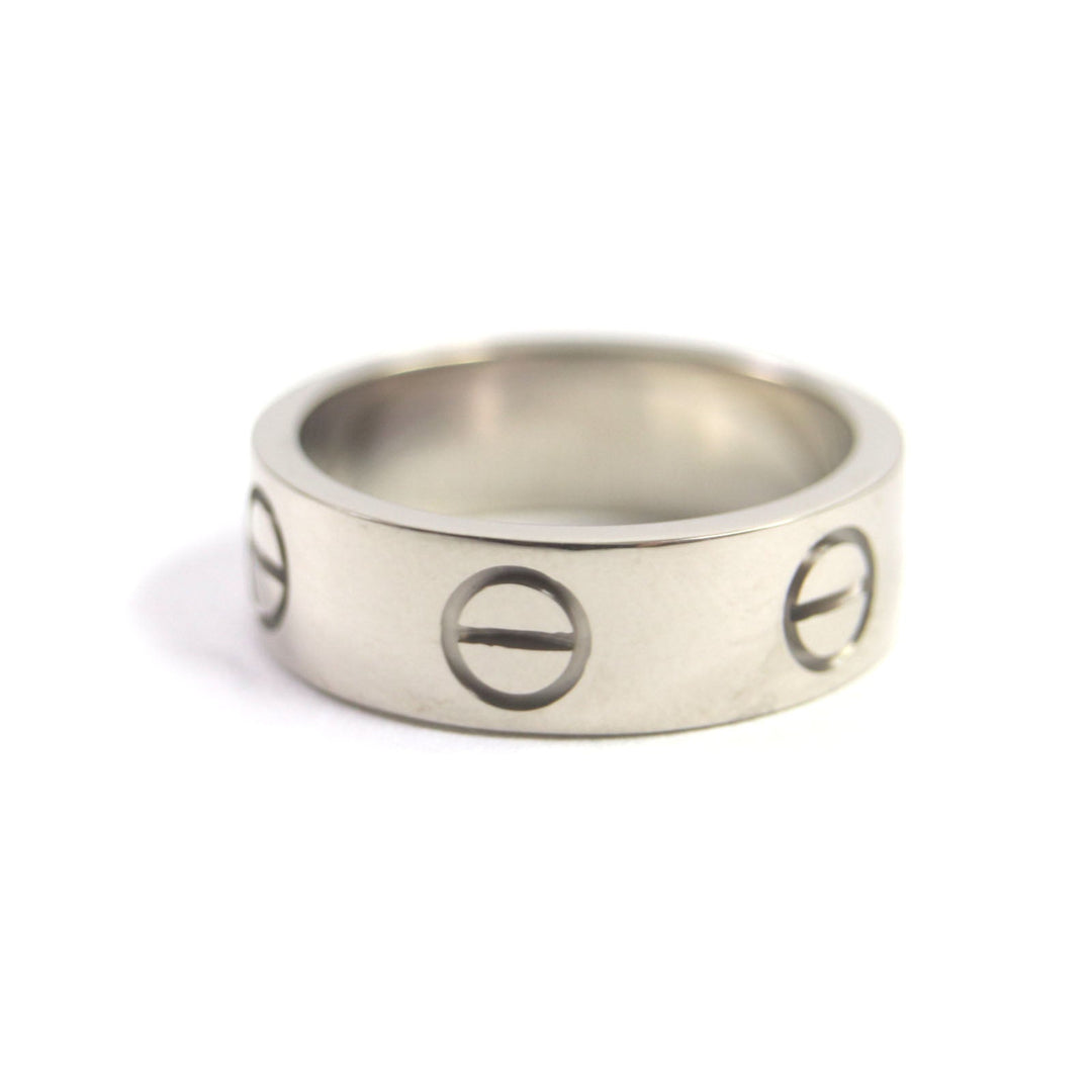 CARTIER Ring Main�F750 Silver Love Ring Women Used Authentic