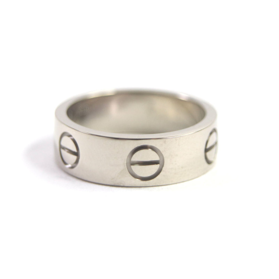 CARTIER Ring Main�F750 Silver Love Ring Women Used Authentic