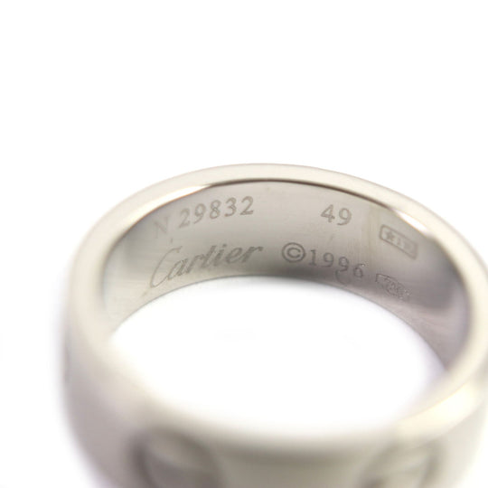 CARTIER Ring Main�F750 Silver Love Ring Women Used Authentic