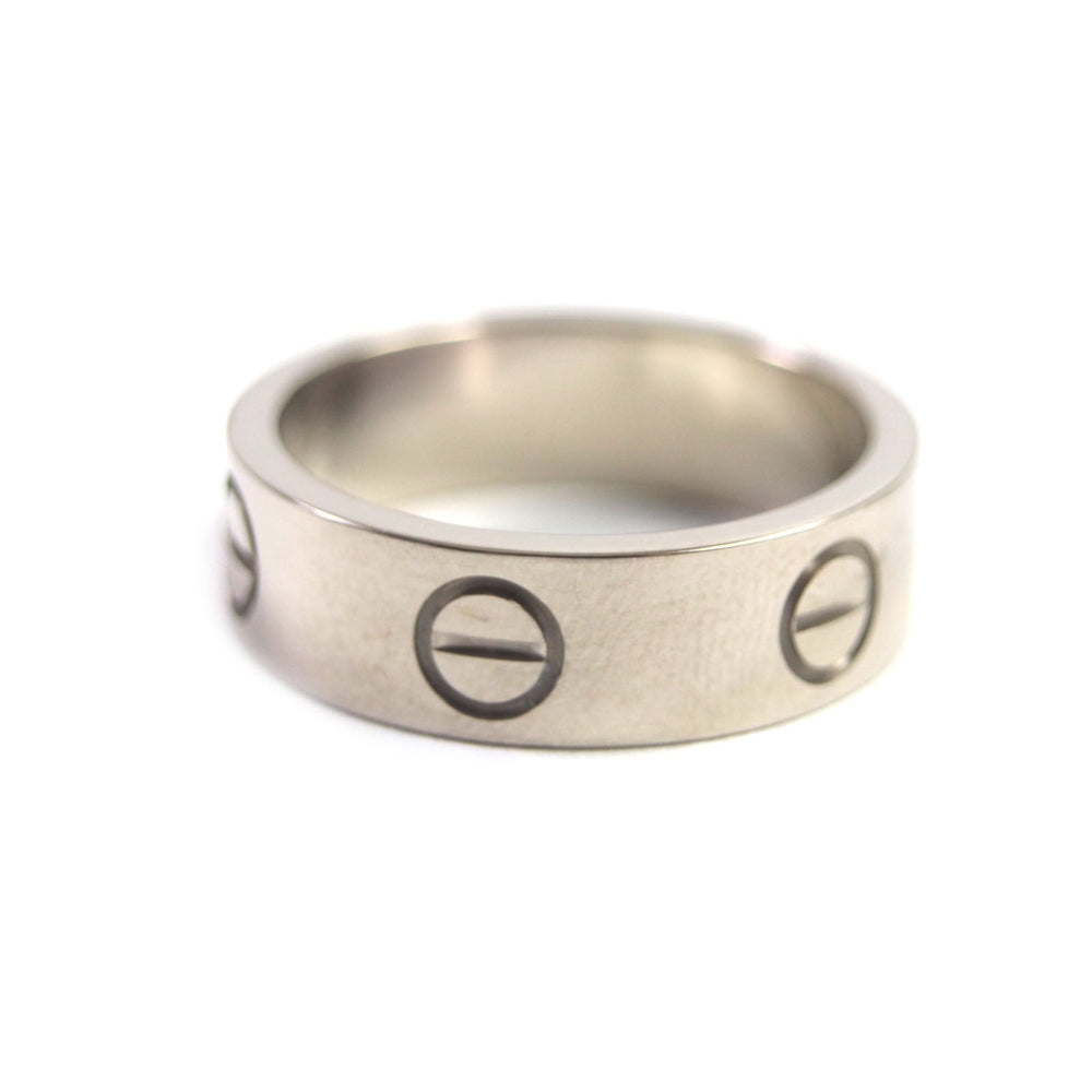 CARTIER Ring Main�F750 Silver Love Ring Women 50 Used Authentic
