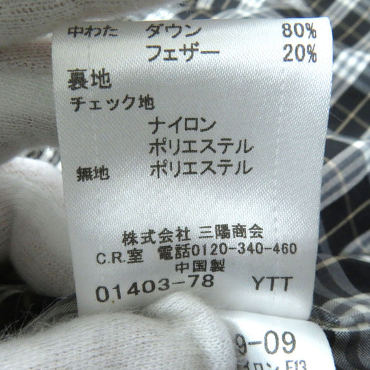 BURBERRY BLUE LABEL Down jacket Nylon Black Women 38 Used Authentic