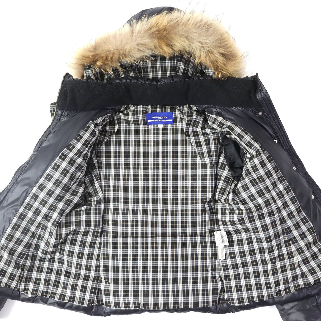 BURBERRY BLUE LABEL Down jacket Nylon Black Women 38 Used Authentic