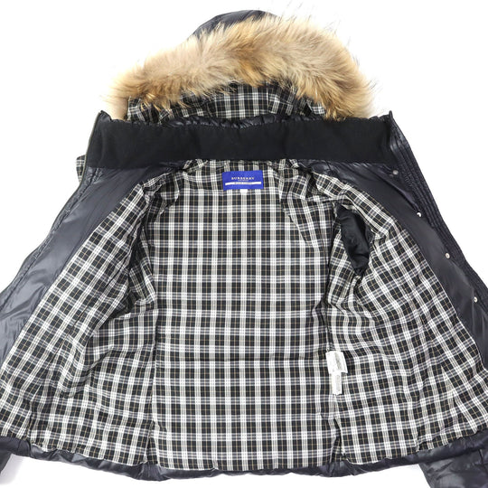 BURBERRY BLUE LABEL Down jacket Nylon Black Women 38 Used Authentic