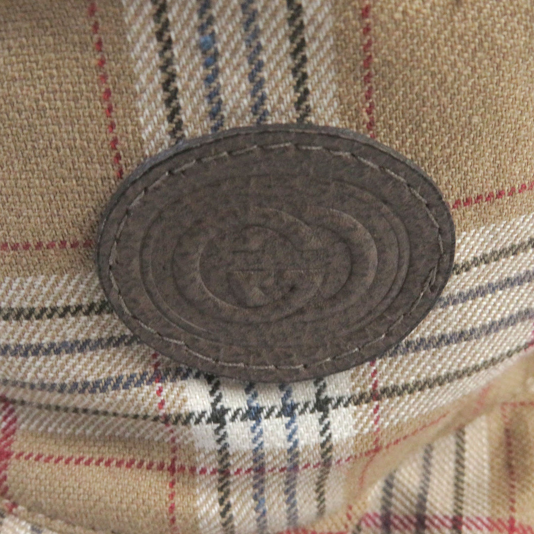 GUCCI Other hats 700851 Outer: 54% wool, Outer: 46% linen, Lining: 68% polyester, Lining: 16% cotton, Lining: 16% nylon beige mens Used Authentic