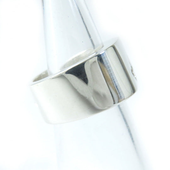 HERMES Ring Main�FSV925 Silver orange Women 50 Used Authentic