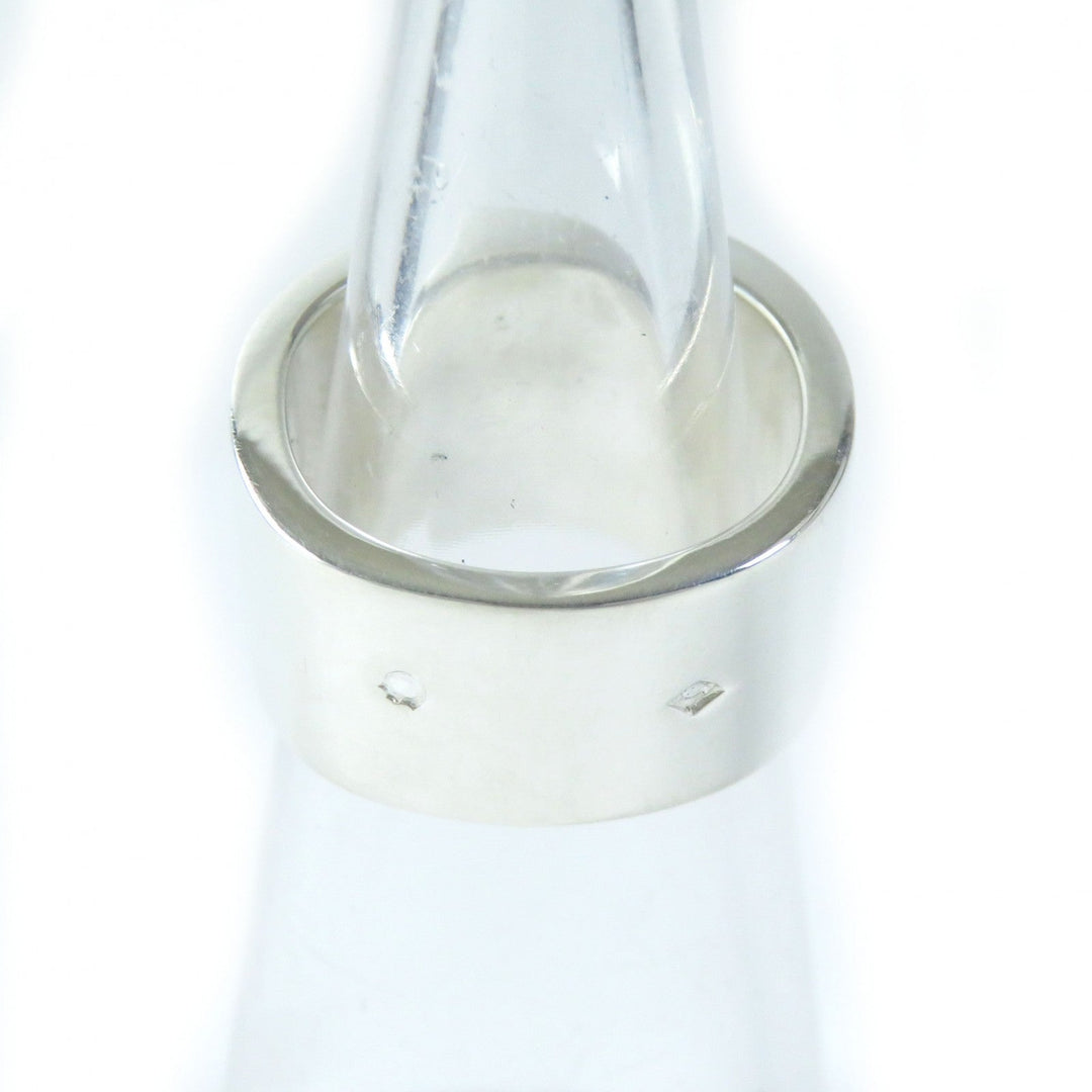 HERMES Ring Main�FSV925 Silver orange Women 50 Used Authentic