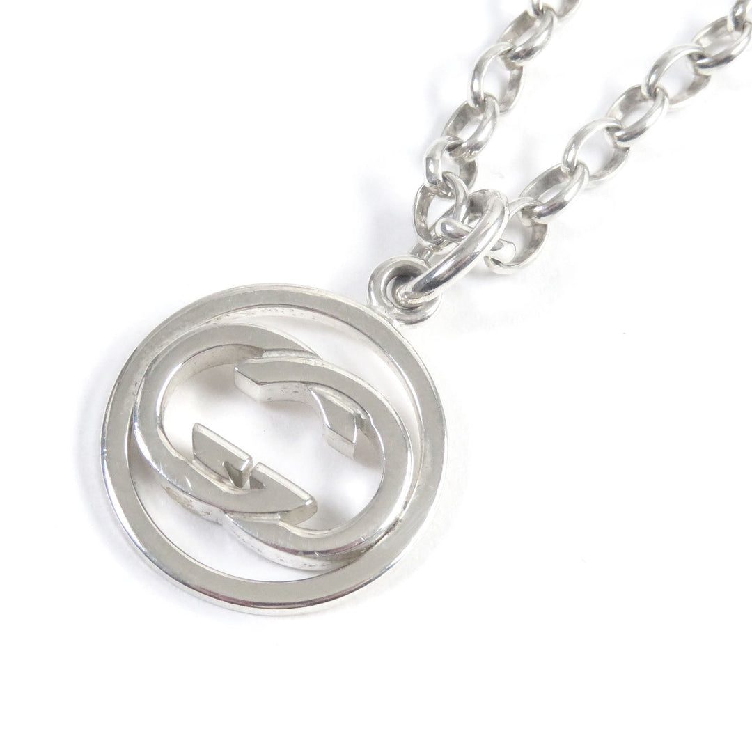 GUCCI Necklace Main�FAG925 Silver Women Used Authentic