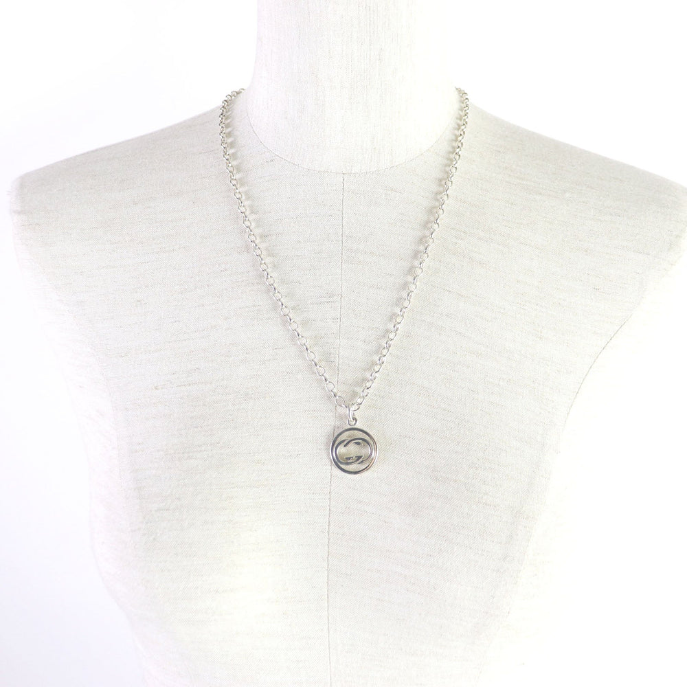 GUCCI Necklace Main�FAG925 Silver Women Used Authentic