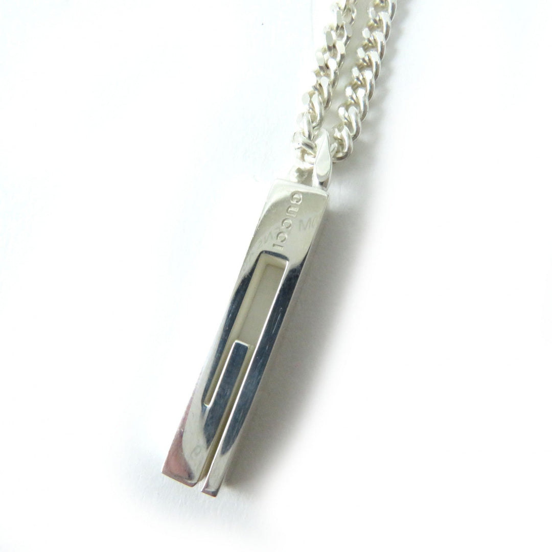 GUCCI Necklace Main�FAG925 Silver G motif cut out Women Used Authentic