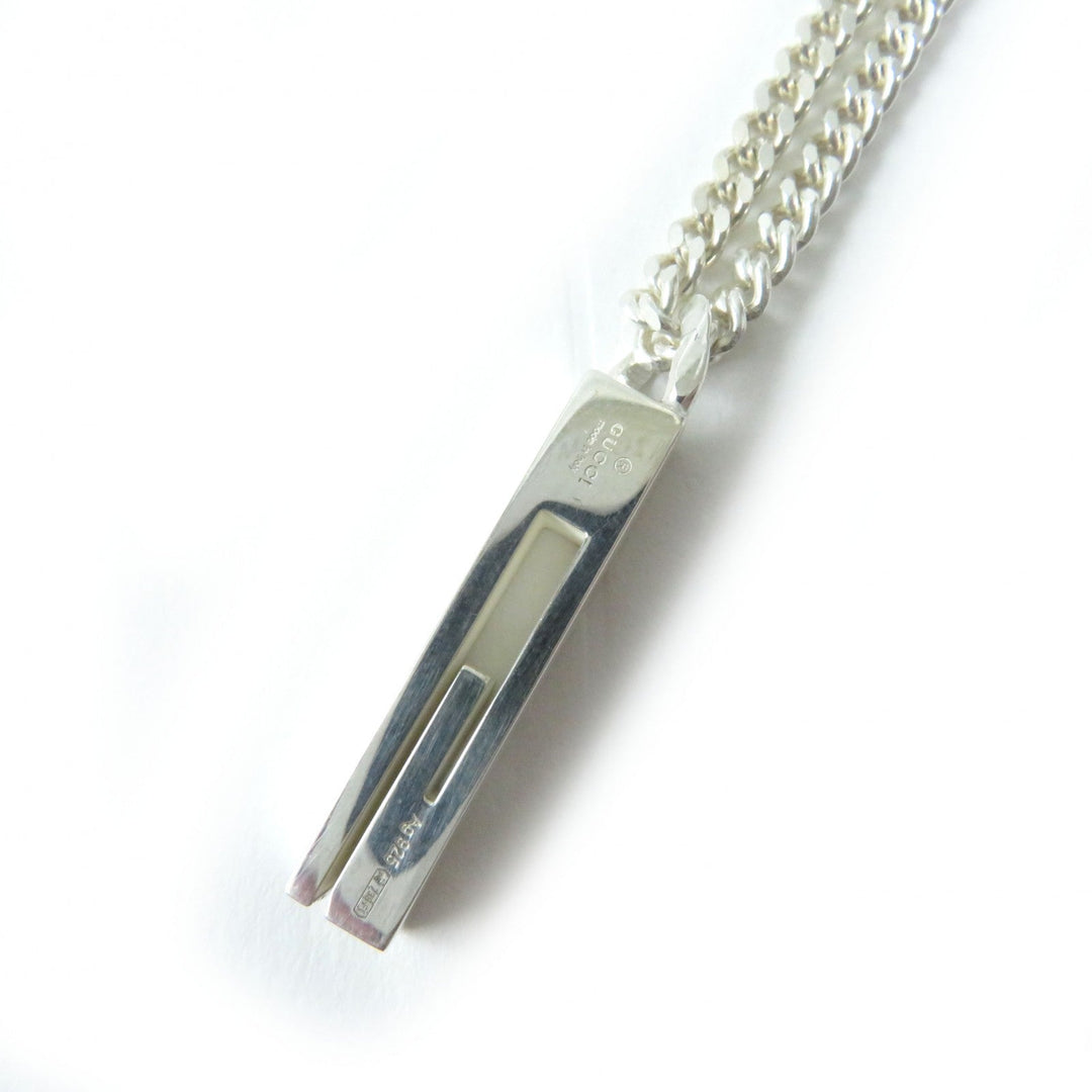 GUCCI Necklace Main�FAG925 Silver G motif cut out Women Used Authentic