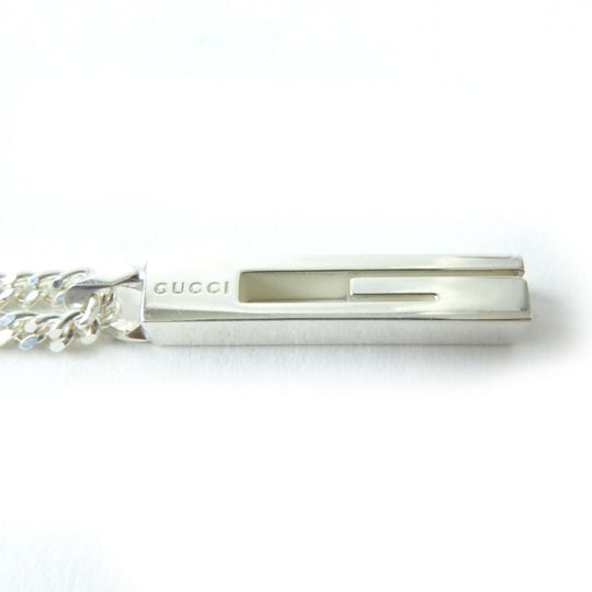 GUCCI Necklace Main�FAG925 Silver G motif cut out Women Used Authentic