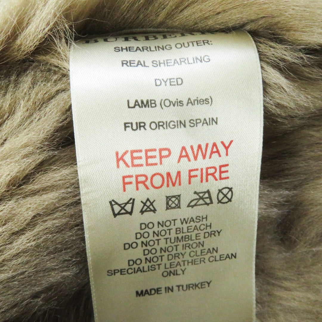 BURBERRY Mouton coat 3765207 Main: Mouton beige Women 38 Used Authentic