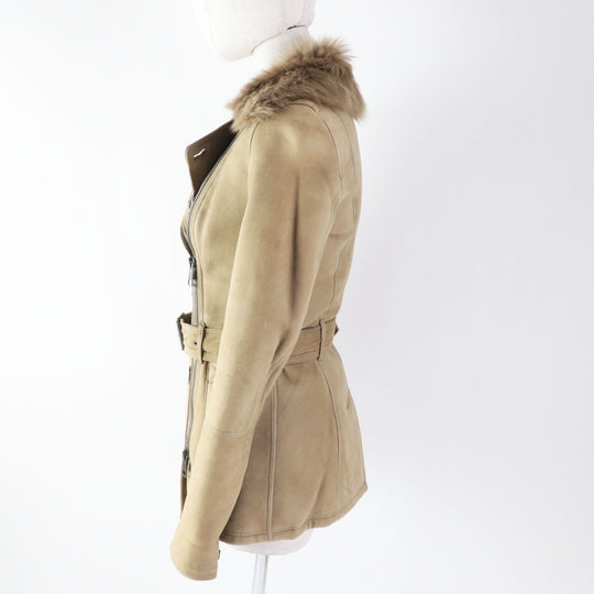 BURBERRY Mouton coat 3765207 Main: Mouton beige Women 38 Used Authentic