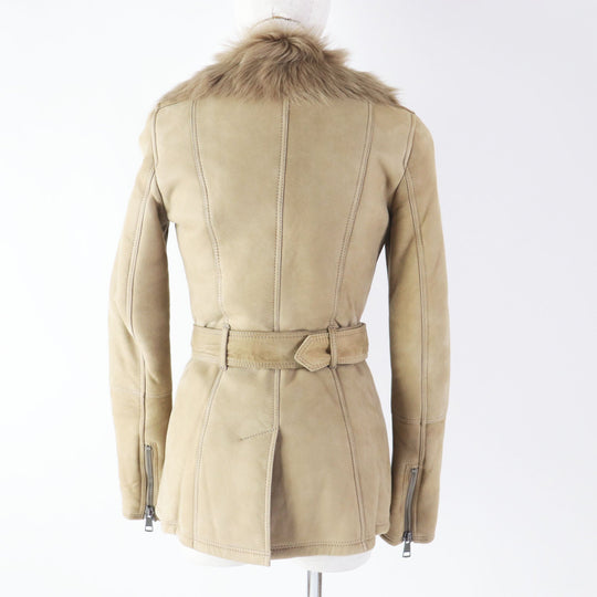 BURBERRY Mouton coat 3765207 Main: Mouton beige Women 38 Used Authentic