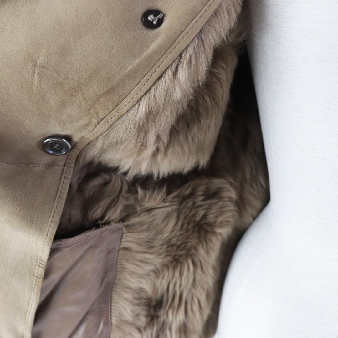 BURBERRY Mouton coat 3765207 Main: Mouton beige Women 38 Used Authentic