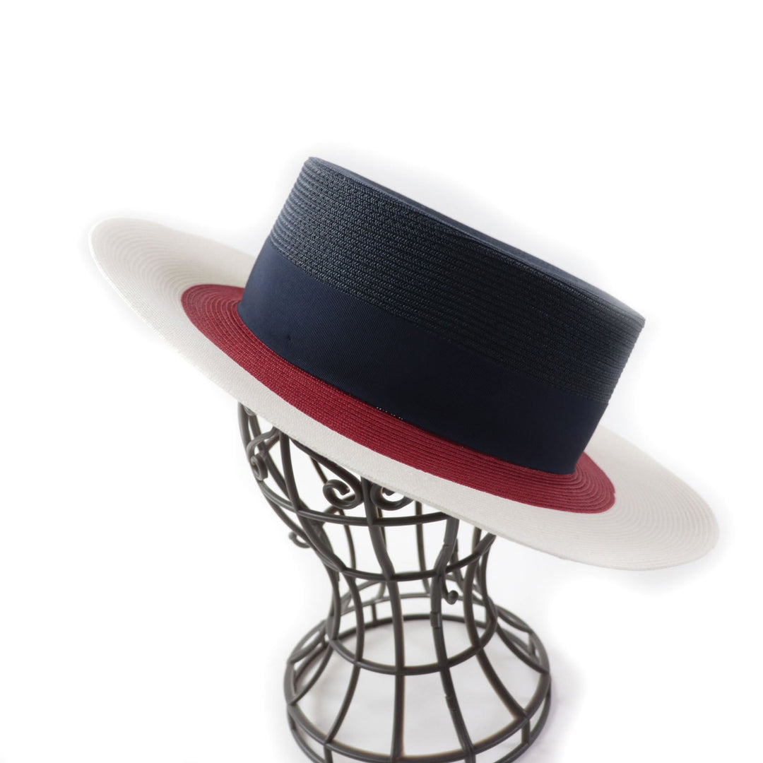 GUCCI hat 454667 Main: 19% polyester, Main: 81% unspecified fibers, Lining: 60% rayon, Lining: 40% cotton Tricolor PAPIER WIDE BRIM HAT Women Used Authentic