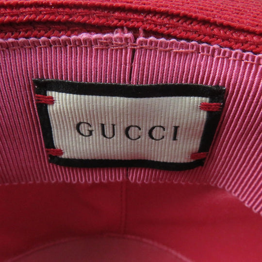 GUCCI hat 454667 Main: 19% polyester, Main: 81% unspecified fibers, Lining: 60% rayon, Lining: 40% cotton Tricolor PAPIER WIDE BRIM HAT Women Used Authentic