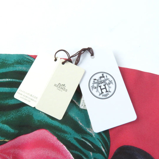 HERMES scarf Main: 100% silk MULTICO/ROUGE PANI LA SHAR PAWNEE Pawny Chief Twill up Women Used Authentic