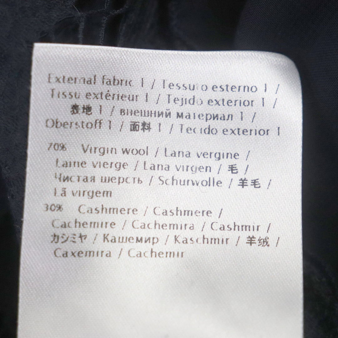 VALENTINO knit Outer: 70% wool, Outer: 30% cashmere, Lace: 77% cotton, 17% rayon, 6% nylon Navy Women L Used Authentic