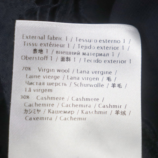 VALENTINO knit Outer: 70% wool, Outer: 30% cashmere, Lace: 77% cotton, 17% rayon, 6% nylon Navy Women L Used Authentic