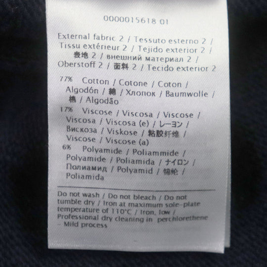 VALENTINO knit Outer: 70% wool, Outer: 30% cashmere, Lace: 77% cotton, 17% rayon, 6% nylon Navy Women L Used Authentic