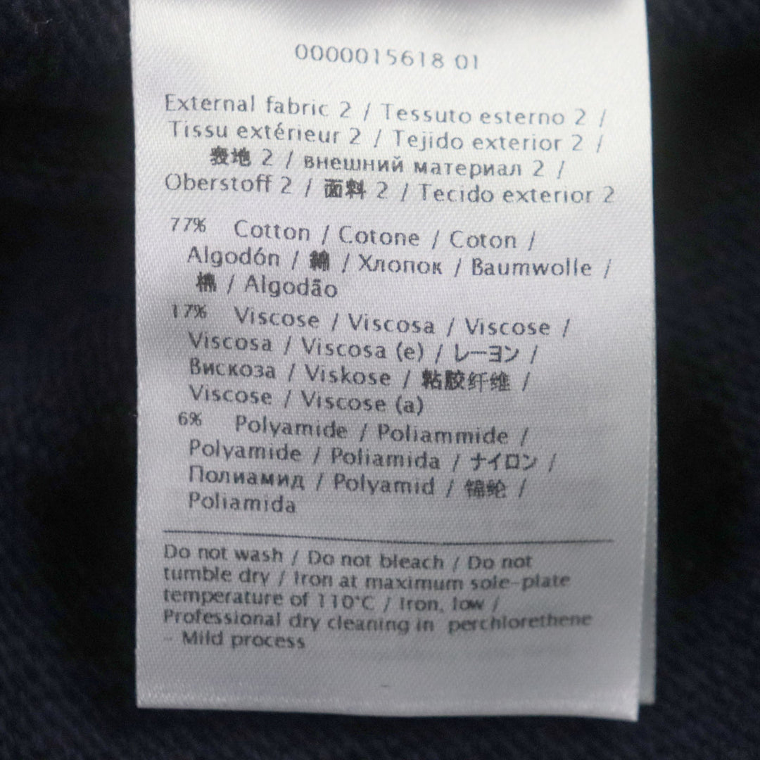 VALENTINO knit Outer: 70% wool, Outer: 30% cashmere, Lace: 77% cotton, 17% rayon, 6% nylon Navy Women L Used Authentic